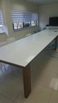 White Glass table top
